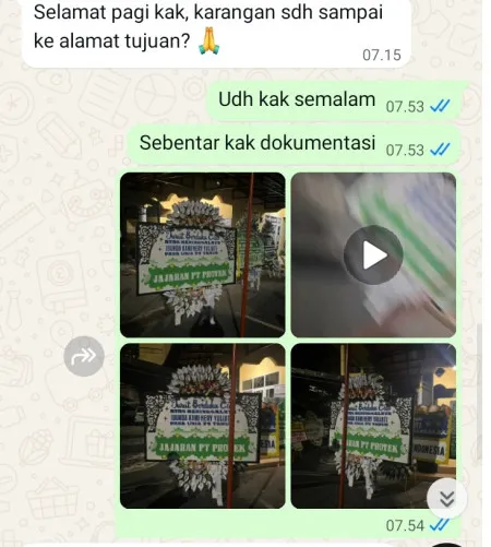 Pengiriman Papan Bunga Selamat Sambimaya Juntinyuat