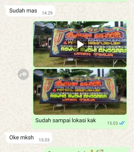 Pengiriman Papan Bunga Sambimaya Juntinyuat